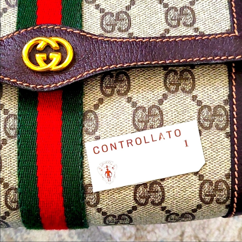 GUCCI canvas/clutch/wallet/ wristlet authentic Gucci GG monogram vintage new!🔥🔥 - Picture 12 of 13